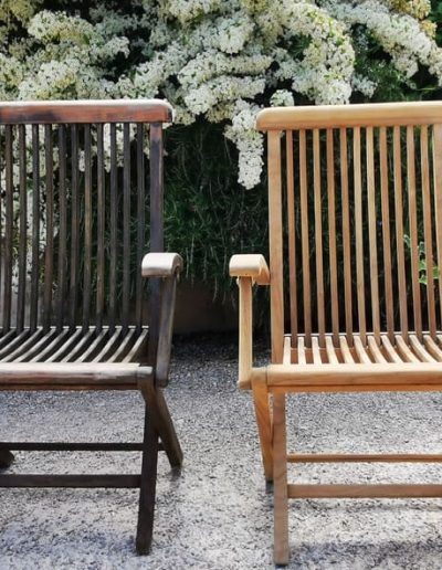 Restauración de madera con chorros a presión
