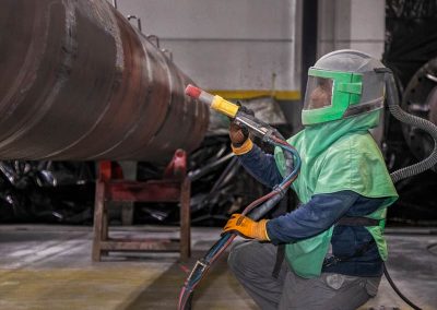 Chorros a Presión para Limpieza de Estructuras Metálicas